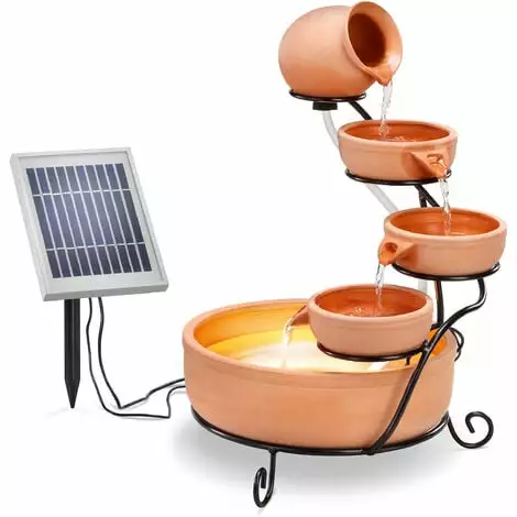 De gros ? Fontaine Solaire Cascade Avec Batterie + LED Fontaine Solaire Fontaine De Jardin Esotec 101304 ⭐ 4 De gros ? Fontaine Solaire Cascade Avec Batterie + LED Fontaine Solaire Fontaine De Jardin Esotec 101304 ⭐ – Image 2