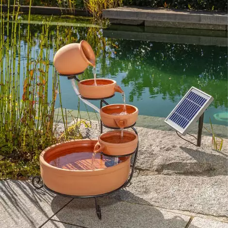 De gros ? Fontaine Solaire Cascade Avec Batterie + LED Fontaine Solaire Fontaine De Jardin Esotec 101304 ⭐ 5 De gros ? Fontaine Solaire Cascade Avec Batterie + LED Fontaine Solaire Fontaine De Jardin Esotec 101304 ⭐ – Image 3