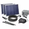 Promo ? Pompe Solaire De Cours D’eau 150W 3500l / H + Batterie Bassin Pompe Solaire Jardin Esotec 101976 ⭐