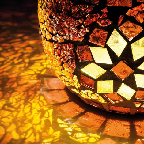 Nouveau ? Lampe De Table Solaire Lampe De Décoration De Lampe Solaire Mosaïque Brillante, Esotec 102066 ❤️ 6 Nouveau ? Lampe De Table Solaire Lampe De Décoration De Lampe Solaire Mosaïque Brillante, Esotec 102066 ❤️ – Image 4