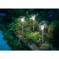 Meilleure affaire ? Lot De 3 Lampes Solaires Capri Duo Lampadaire Couleur Lampe Solaire Décorative, Esotec 102068 ? -ESOTEC Boutique 26788046 2