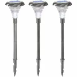 Meilleure affaire ? Lot De 3 Lampes Solaires Capri Duo Lampadaire Couleur Lampe Solaire Décorative, Esotec 102068 ? -ESOTEC Boutique 26788046 3