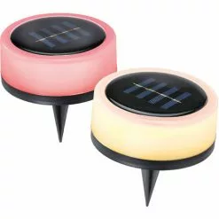 Coupon ⌛ Elégant Lot De 2 Luminaires Solaires Décoratifs RVB Blanc Chaud LED Jardin Esotec 102089 ⌛ 8 Coupon ⌛ Elégant Lot De 2 Luminaires Solaires Décoratifs RVB Blanc Chaud LED Jardin Esotec 102089 ⌛ -ESOTEC Boutique 26788091 2