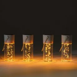 Meilleure affaire ? Luminaires Suspendus Solaires Lot De 4 Luminaires Solaires Blanc Chaud Décoration De Jardin LED Esotec 102117 ? -ESOTEC Boutique 26788157 5