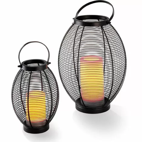 Sortie ? Lampes Décoratives Solaires Lot De 2 Lampes De Jardin Lanterne Lumière Solaire Extérieure Esotec 102218 ? 4 Sortie ? Lampes Décoratives Solaires Lot De 2 Lampes De Jardin Lanterne Lumière Solaire Extérieure Esotec 102218 ? – Image 2