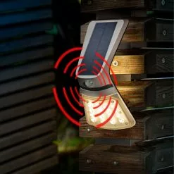 Bon marché ✔️ Spot Mural à Capteur Solaire 240 Lm Applique Murale D’extérieur Jardin Esotec 102269 ? -ESOTEC Boutique 26788408 3