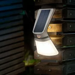 Bon marché ✔️ Spot Mural à Capteur Solaire 240 Lm Applique Murale D’extérieur Jardin Esotec 102269 ? -ESOTEC Boutique 26788408 4