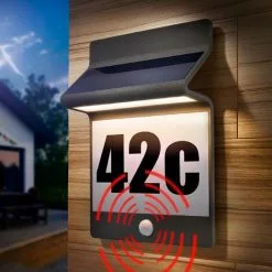 De gros ? Numéro De Maison Solaire En Aluminium, Lumière Solaire, Numéro De Maison, Esotec 102650 ❤️