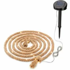 Les meilleures critiques de ? Luminaire Corde De Jute 60 LED Lampe Solaire Blanc Chaud Corde Jardin Vintage Esotec ✨ -ESOTEC Boutique 26789601 2