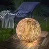 Meilleur prix ? Boule Solaire 27 Cm Optique Grès Lumière Solaire Décoration De Jardin LED Esotec 102676 ? -ESOTEC Boutique 26789724 1