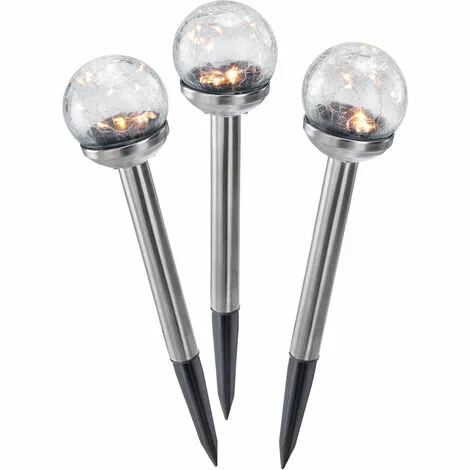 De gros ? Ensemble De Prises De Jardin Solaire En Mosaïque De Verre Blanc Chaud, éclairage Solaire De Jardin, Esotec 102310 ✔️ 4 De gros ? Ensemble De Prises De Jardin Solaire En Mosaïque De Verre Blanc Chaud, éclairage Solaire De Jardin, Esotec 102310 ✔️ – Image 2