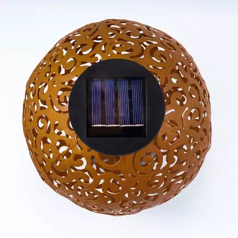 Top 10 ? ESOTEC Boule Solaire En Métal Lot De 2 Samira 20 Et 30cm Décoration De Jardin Rouille Lampe Solaire LED ? 4 Top 10 ? ESOTEC Boule Solaire En Métal Lot De 2 Samira 20 Et 30cm Décoration De Jardin Rouille Lampe Solaire LED ? – Image 3