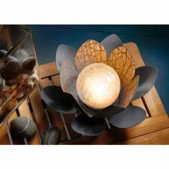 Tout neuf ? Fleur De Lotus Solaire Lampe Solaire Blanc Chaud Lampe Solaire De Jardin De Lotus, Esotec 102086 ? -ESOTEC Boutique 26790093 4