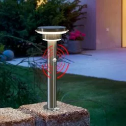 Meilleure affaire ? Capteur Solaire Path Light 600 Lm Lampadaire Jardin Lampe Solaire Esotec 102596 ⌛