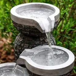 Budget ? Fontaine De Jardin Solaire + Fontaine à Batterie Fontaine D’eau Solaire Esotec 101314 ? -ESOTEC Boutique 28276803 3