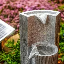 Nouveau ? ESOTEC Fontaine De Jardin Solaire Fontaine De Batterie De Fontaine D’eau Fontaine Solaire En Cascade 101315 ? -ESOTEC Boutique 28276810 3